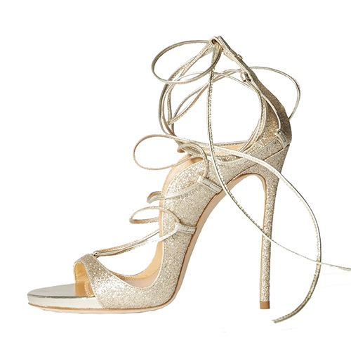 Summer Lace Up Sandals Slim Heels High Heels Large Sizes 34-46 Gold - Image 11