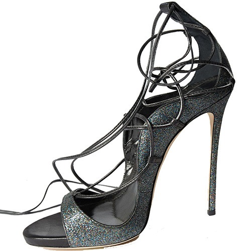 Summer Lace Up Sandals Slim Heels High Heels Large Sizes 34-46 Gold - Image 7