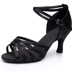 Latin dance shoes for adult women with medium to high heels Latin dance indoor training shoes